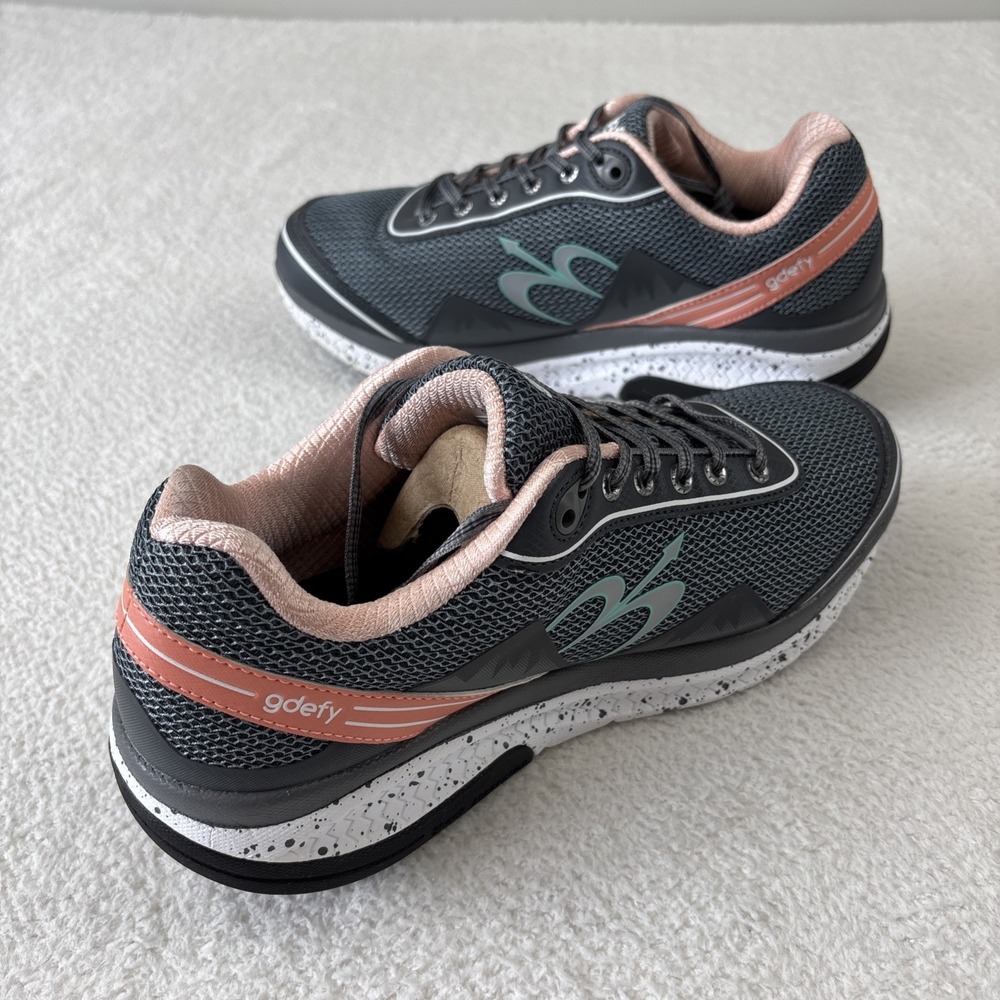 G-DEFY Womens 'Mighty Walk' Shoes Size 10.5 Gray/Pink Sneakers Comfort EUC - Picture 11 of 14